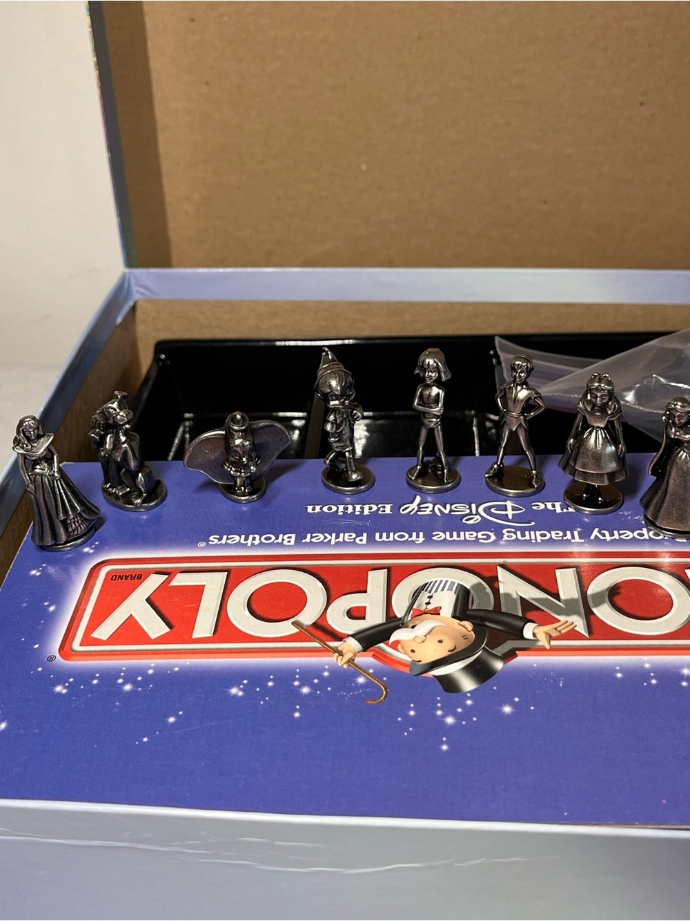 Monopoly The Disney Edition Board Game - 2001 vintage. Metal characters